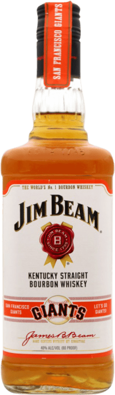 139,95 € 免费送货 | 波本威士忌 Jim Beam San Francisco Giants 美国 瓶子 70 cl