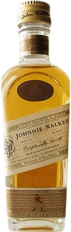 216,95 € Envío gratis | Whisky Blended Johnnie Walker 1820 Reino Unido Botellín Miniatura 5 cl