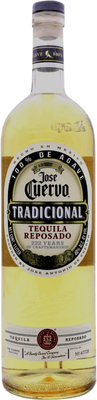 49,95 € Envio grátis | Tequila José Cuervo Tradicional Reposado México Garrafa 1 L
