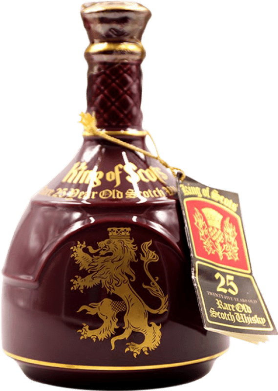 198,95 € 免费送货 | 威士忌混合 King of Scots 英国 25 岁 瓶子 70 cl