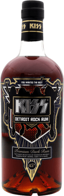 86,95 € Envío gratis | Ron Kiss Detroit Rock República Dominicana Botella 70 cl