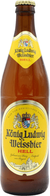 2,95 € Kostenloser Versand | Bier Konig Ludwig Weissbier Deutschland Medium Flasche 50 cl