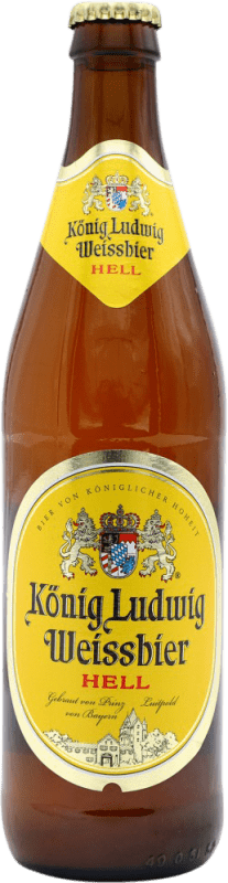 2,95 € Free Shipping | Beer Konig Ludwig Hell — Pale Germany Medium Bottle 50 cl