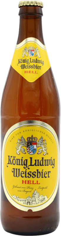 2,95 € Spedizione Gratuita | Birra Konig Ludwig Weissbier Germania Bottiglia Medium 50 cl