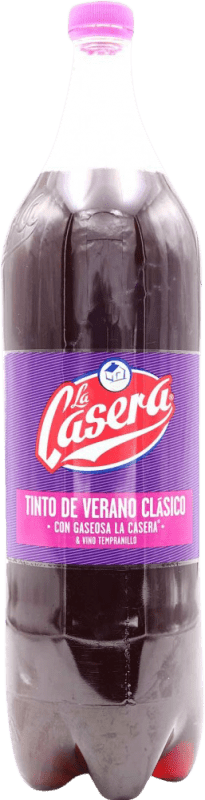 5,95 € Kostenloser Versand | Sangria Weinlimonade La Casera Klassisch, Tinto de Verano — Sommerrotwein Spanien Spezialflasche 1,5 L