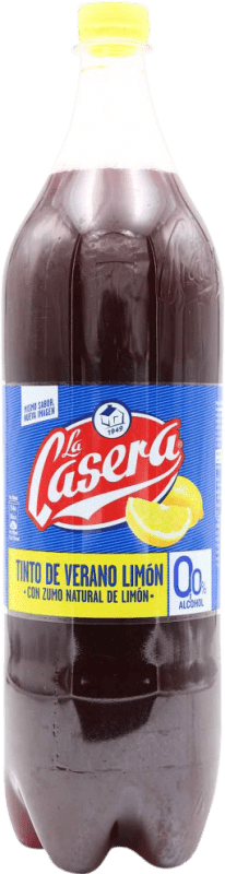 5,95 € Free Shipping | Sangria Wine Lemonade La Casera Tinto de Verano — Summer Red Wine Spain Special Bottle 1,5 L 0.0 Zero Zero Limón — Lemon Alcohol-Free