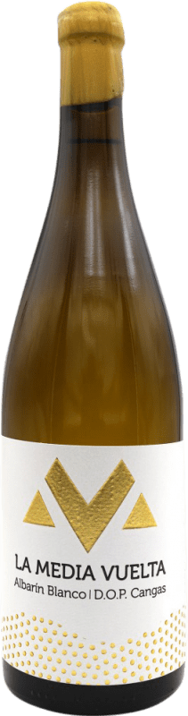 26,95 € Envio grátis | Vinho branco La Media Vuelta Blanco D.O.P. Vino de Calidad de Cangas Espanha Garrafa 75 cl