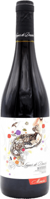 8,95 € Envío gratis | Vino Tinto Lagar de Deuses D.O. Monterrei España 75 cl
