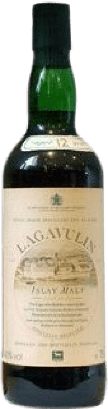 2 142,95 € Kostenloser Versand | Whiskey Single Malt Lagavulin Etiqueta Crema Sammlerexemplar Großbritannien 12 Jahre Flasche 70 cl