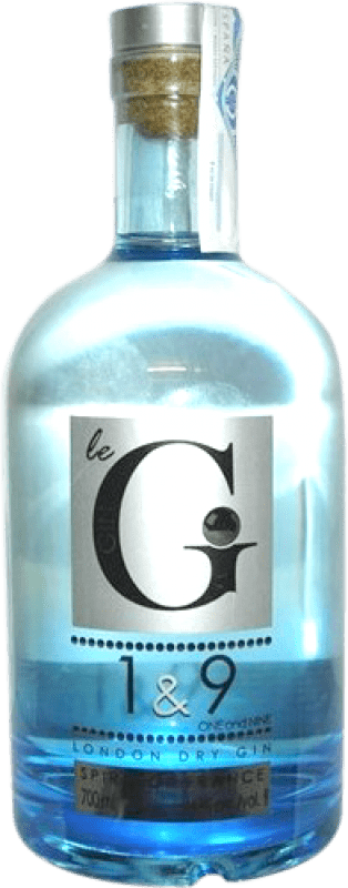 21,95 € Envio grátis | Gin Langley's Gin Le G 1&9 França Garrafa 70 cl