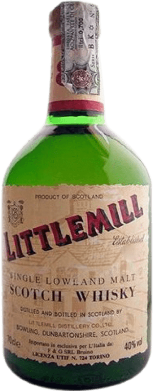 276,95 € Envío gratis | Whisky Single Malt Littlemill Ejemplar Coleccionista Reino Unido 8 Años Botella 70 cl
