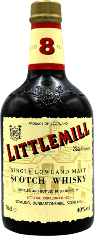 562,95 € Envío gratis | Whisky Single Malt Littlemill Reino Unido 8 Años Botella 70 cl