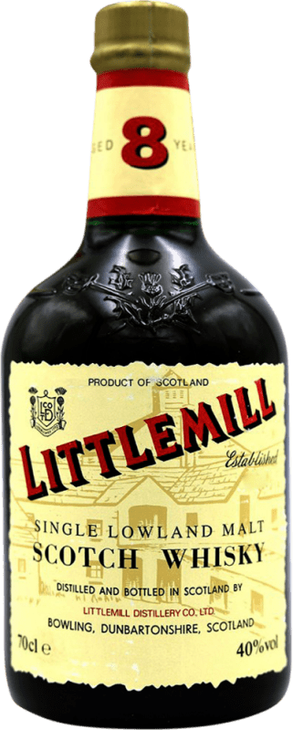 562,95 € Envio grátis | Whisky Single Malt Littlemill Reino Unido 8 Anos Garrafa 70 cl