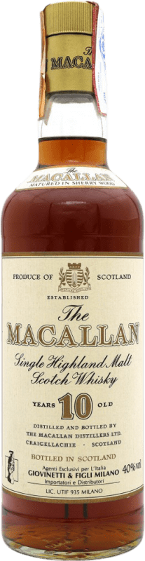 1 602,95 € Kostenloser Versand | Single Malt Whisky Macallan Großbritannien 10 Jahre Flasche 70 cl Sammlerstück Nicht zum Verzehr Geeignet