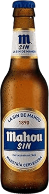 5,95 € Free Shipping | 6 units box Beer Mahou Spain Small Bottle 25 cl Alcohol-Free