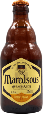 4,95 € Free Shipping | Beer Abbaye de Maredsous Blonde Belgium Third-Liter Bottle 33 cl