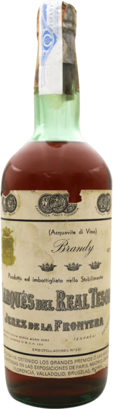 249,95 € Envio grátis | Brandy Conhaque Marqués del Real Tesoro Espécime de Colecionador Espanha Garrafa 70 cl