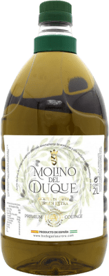 32,95 € Envío gratis | Aceite de Oliva Molino del Duque. Virgen Extra España Garrafa 2 L