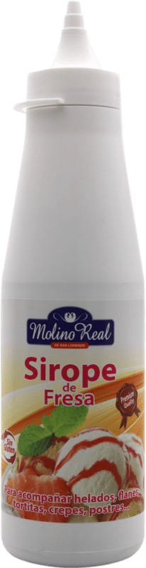 3,95 € Envío gratis | Schnapp Molino Real. Sirope de Fresa España Botellín 20 cl Sin Alcohol