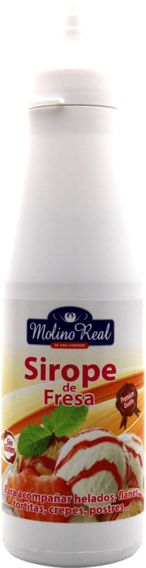 3,95 € Envío gratis | Schnapp Molino Real. Sirope de Fresa España Botellín 20 cl Sin Alcohol