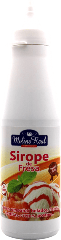 3,95 € Envio grátis | Schnapps Molino Real. Sirope de Fresa Espanha Garrafa Pequena 20 cl Sem Álcool