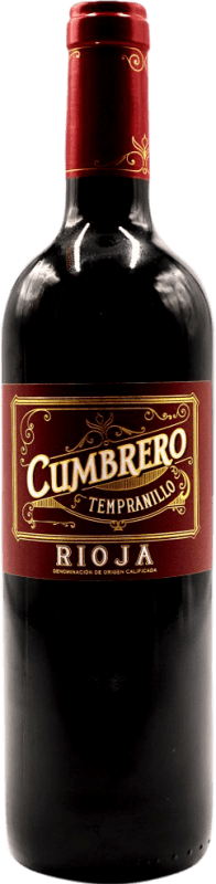 6,95 € 免费送货 | 红酒 Montecillo Cumbrero D.O.Ca. Rioja 西班牙 Tempranillo 瓶子 75 cl