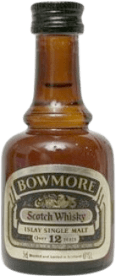 46,95 € Envío gratis | Whisky Single Malt Morrison's Bowmore Dumpy Ejemplar Coleccionista Escocia Reino Unido 12 Años Botellín Miniatura 5 cl