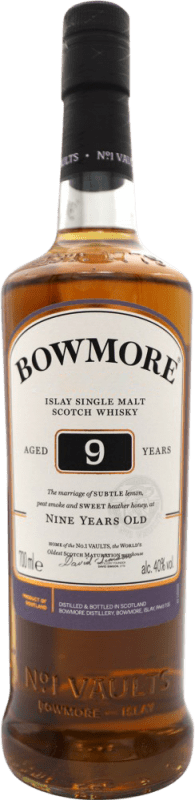 59,95 € Envío gratis | Whisky Single Malt Morrison's Bowmore Escocia Reino Unido 9 Años Botella 70 cl