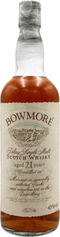7 446,95 € Envío gratis | Whisky Single Malt Morrison's Bowmore Escocia Reino Unido 21 Años Botella 70 cl Ejemplar Coleccionista No Apto para Consumo