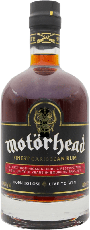 59,95 € Бесплатная доставка | Ром Motörhead Finest Caribbean Доминиканская Респблика бутылка 70 cl