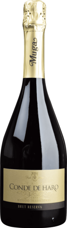 22,95 € 免费送货 | 白起泡酒 Muga Conde de Haro 香槟 预订 D.O. Cava 西班牙 瓶子 75 cl