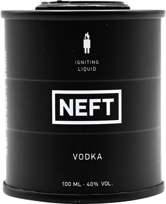 13,95 € Envio grátis | Vodca Neft Federação Russa Garrafa Miniatura 10 cl