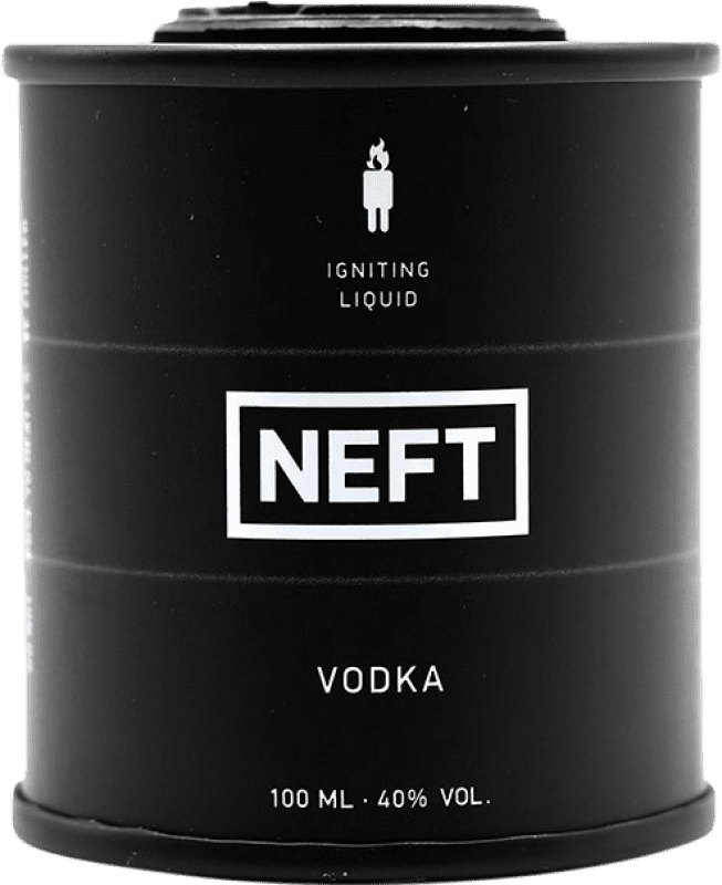 13,95 € Free Shipping | Vodka Neft Russian Federation Miniature Bottle 10 cl