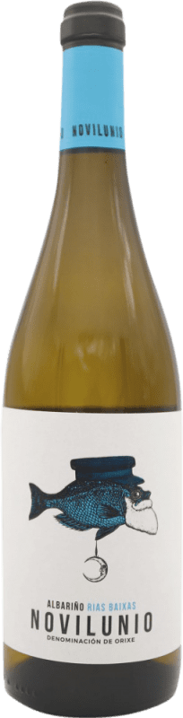 11,95 € Envio grátis | Vinho branco H. Paniagua Novilunio D.O. Rías Baixas Espanha Albariño Garrafa 75 cl