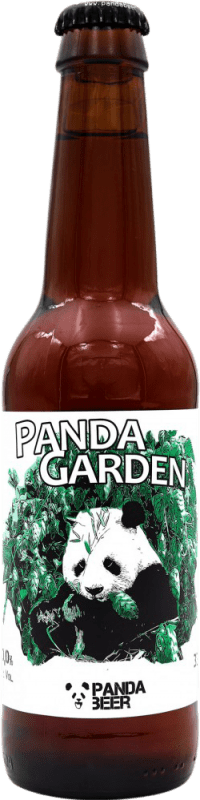3,95 € Envío gratis | Cerveza Panda Garden Blanche — Blanca Bélgica Botellín Tercio 33 cl