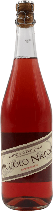 2,95 € Kostenloser Versand | Rosé Sekt Piccolo Napoli I.G.T. Emilia Romagna Italien Lambrusco Flasche 75 cl