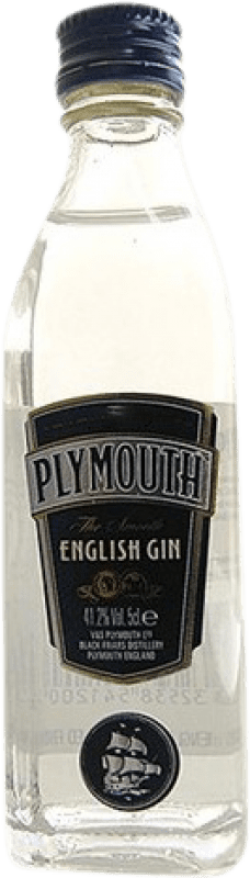 8,95 € Envio grátis | Genever Gin Plymouth England Reino Unido Garrafinha Miniatura 5 cl