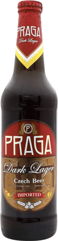 4,95 € Free Shipping | Beer Praga Lager, Dark Ale Czech Republic Medium Bottle 50 cl