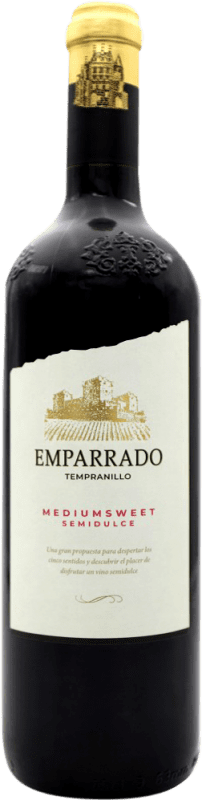 6,95 € Envoi gratuit | Vin Rouge Reserva de La Tierra Emparrado Semiseco — Demi-Sec D.O. Catalunya Espagne Tempranillo Bouteille 75 cl