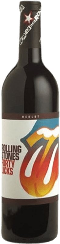 28,95 € Kostenloser Versand | Rotwein Rolling Stones Forty Licks Vereinigte Staaten Merlot Flasche 75 cl