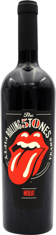 29,95 € Spedizione Gratuita | Vino rosso Rolling Stones stati Uniti Merlot Bottiglia 75 cl