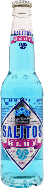 2,95 € Kostenloser Versand | Bier Salitos Blue Mexiko Drittel-Liter-Flasche 33 cl