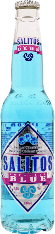 2,95 € Envio grátis | Cerveja Salitos Blue México Garrafa Terço 33 cl