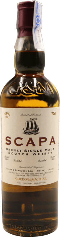 171,95 € 送料無料 | ウイスキーシングルモルト Scapa Gordon & Macphail イギリス ボトル 70 cl