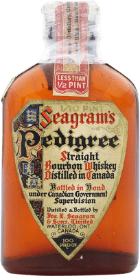 514,95 € Free Shipping | Whisky Bourbon Seagram's Pedigree Collector's Specimen Canada 8 Years Miniature Bottle 5 cl