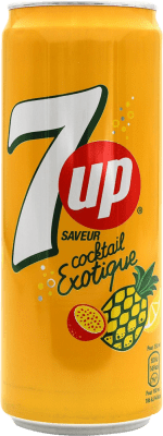 1,95 € Envío gratis | Refrescos y Mixers Seven Up 7up Cocktail Exotique España Lata 33 cl
