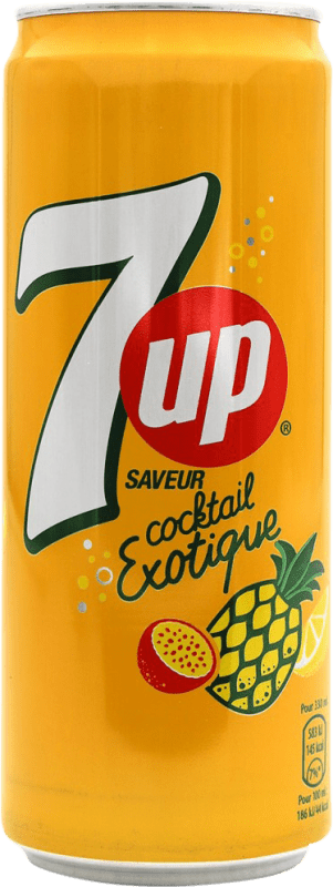 1,95 € 免费送货 | 饮料和搅拌机 Seven Up 7up Cocktail Exotique 西班牙 铝罐 33 cl