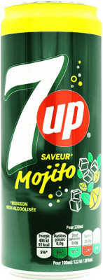 1,95 € 免费送货 | 饮料和搅拌机 Seven Up 7up Mojito 西班牙 铝罐 33 cl