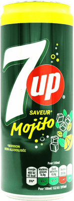 1,95 € Envio grátis | Refrigerantes Seven Up 7up Espanha Lata 33 cl Mojito