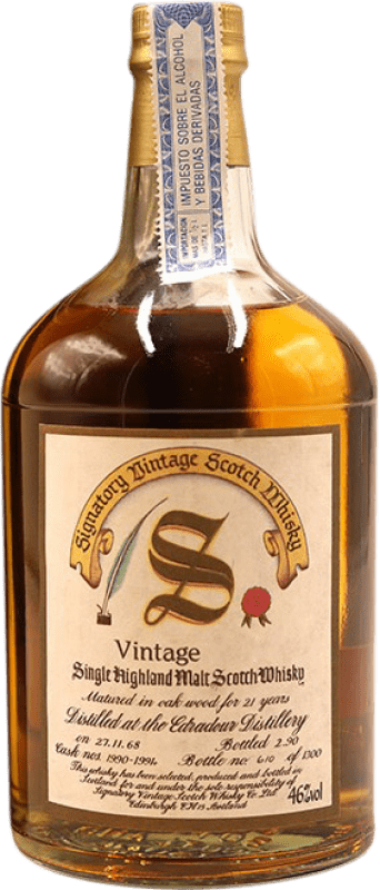 1 656,95 € Spedizione Gratuita | Whisky Single Malt Signatory Vintage Edradour Esemplare da Collezione Regno Unito 21 Anni Bottiglia 70 cl